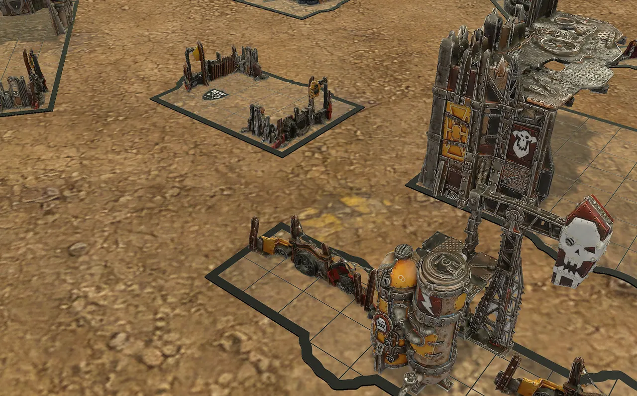 Armageddon Desert TTS theme rendered in Tabletop Simulator